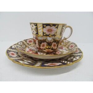 Aynsley Vintage Imari Cup Saucer And Dessert Plate Set VGC